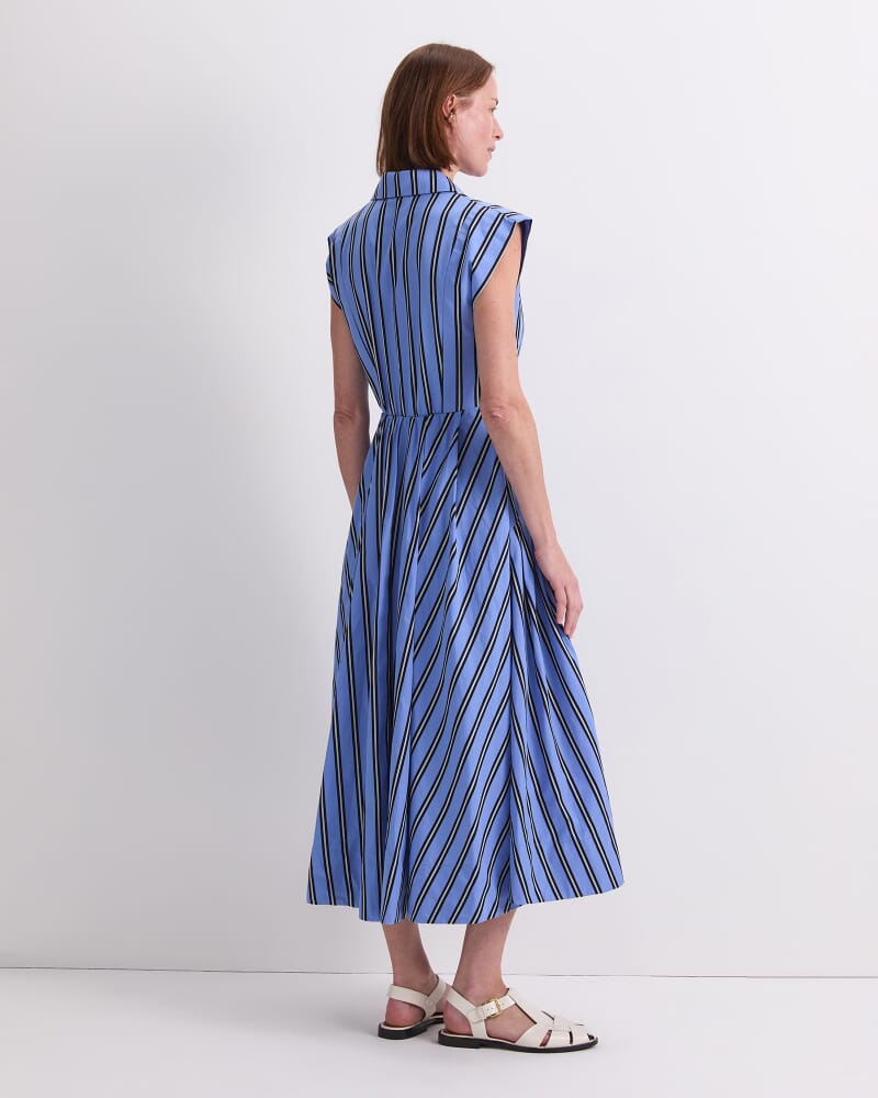 Jade Stripe Dress in BLUE MULTI