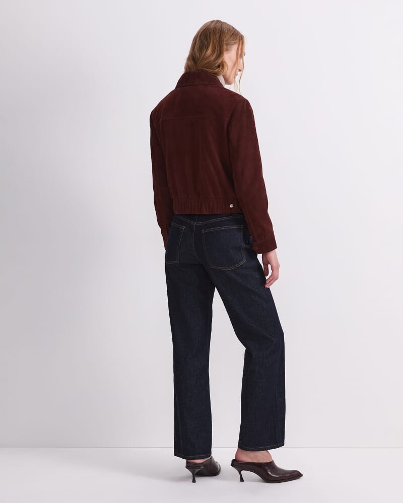 Lolita Suede Jacket in COGNAC