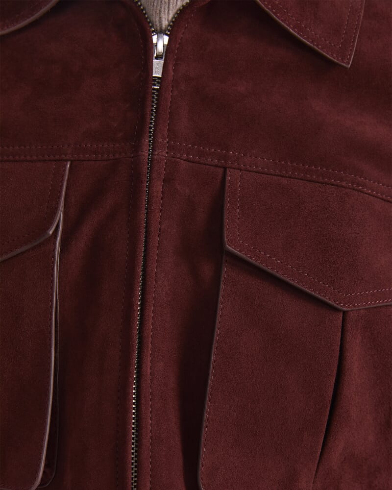 Lolita Suede Jacket in COGNAC