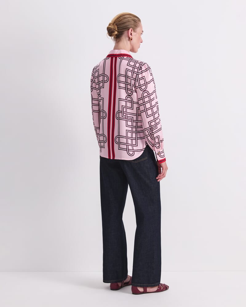 Rhodes Print Blouse in PINK MULTI