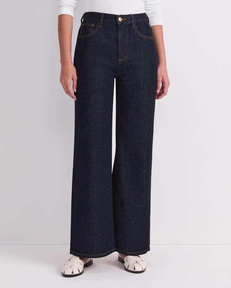 Simmi Wide Leg Jean in RAW INDIGO
