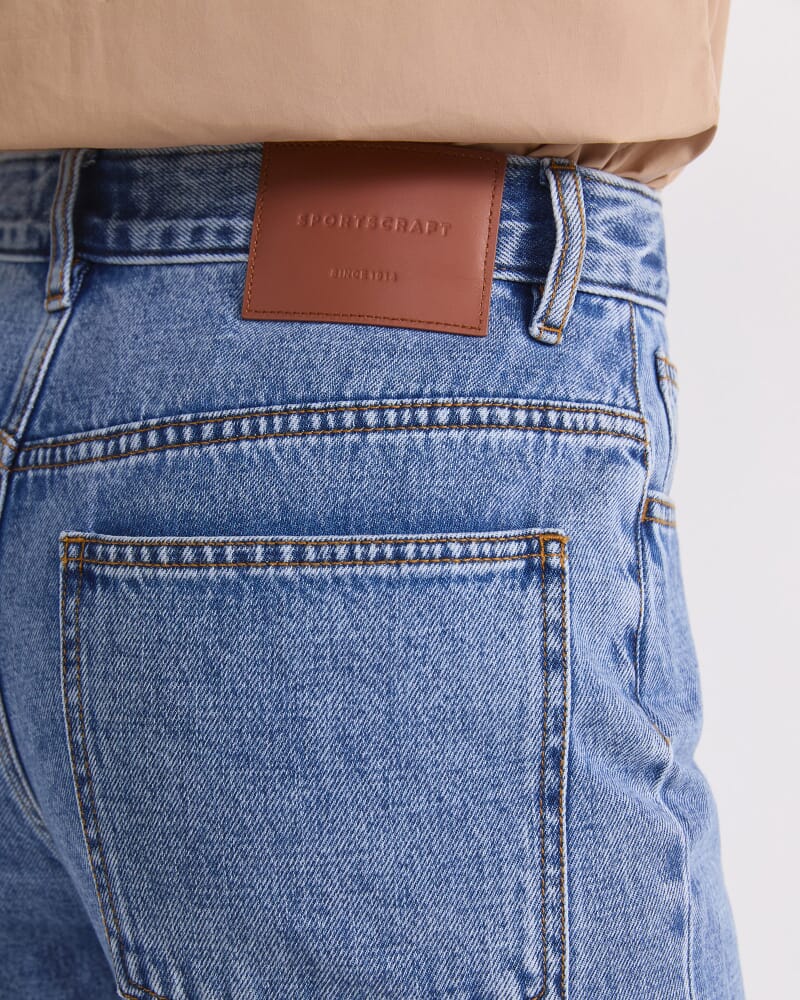 Simmi Straight Leg Jean in MID BLUE