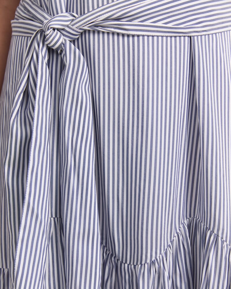 Vivian Maxi Dress in NAVY/WHITE