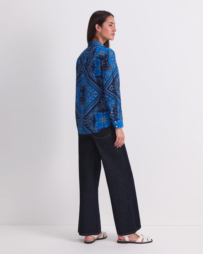 Bandana Print Shirt in BLUE MULTI