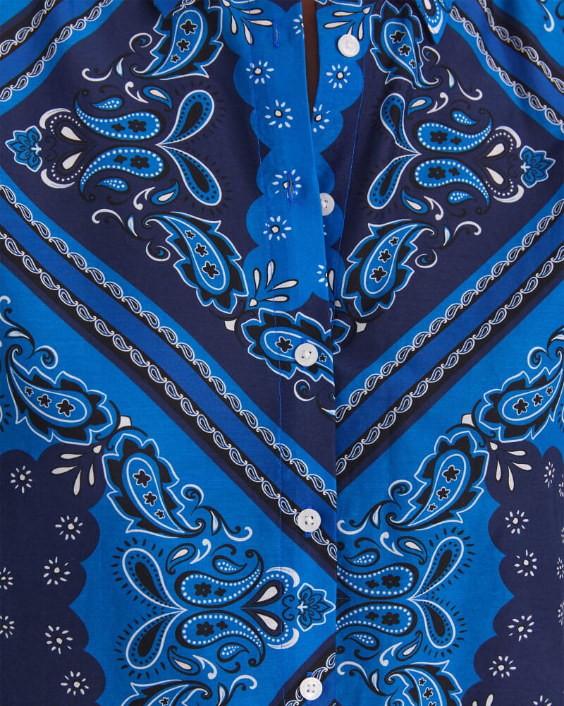 Bandana Print Shirt in BLUE MULTI