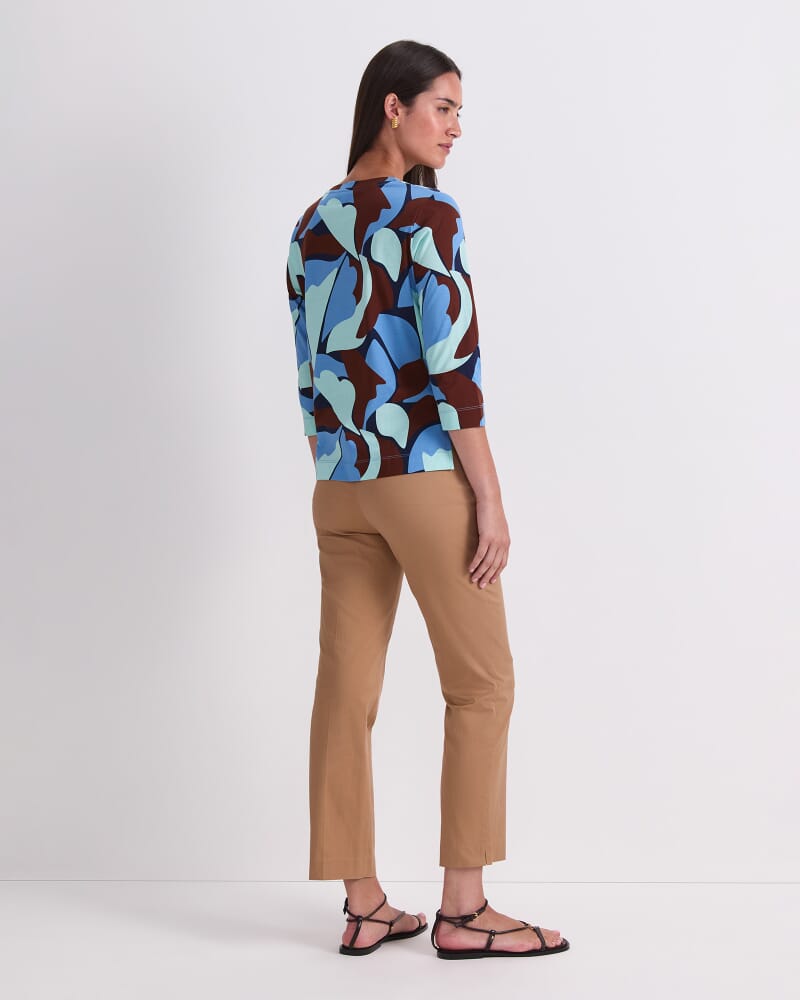 Geo 3/4 Mercerised Tee in MULTI