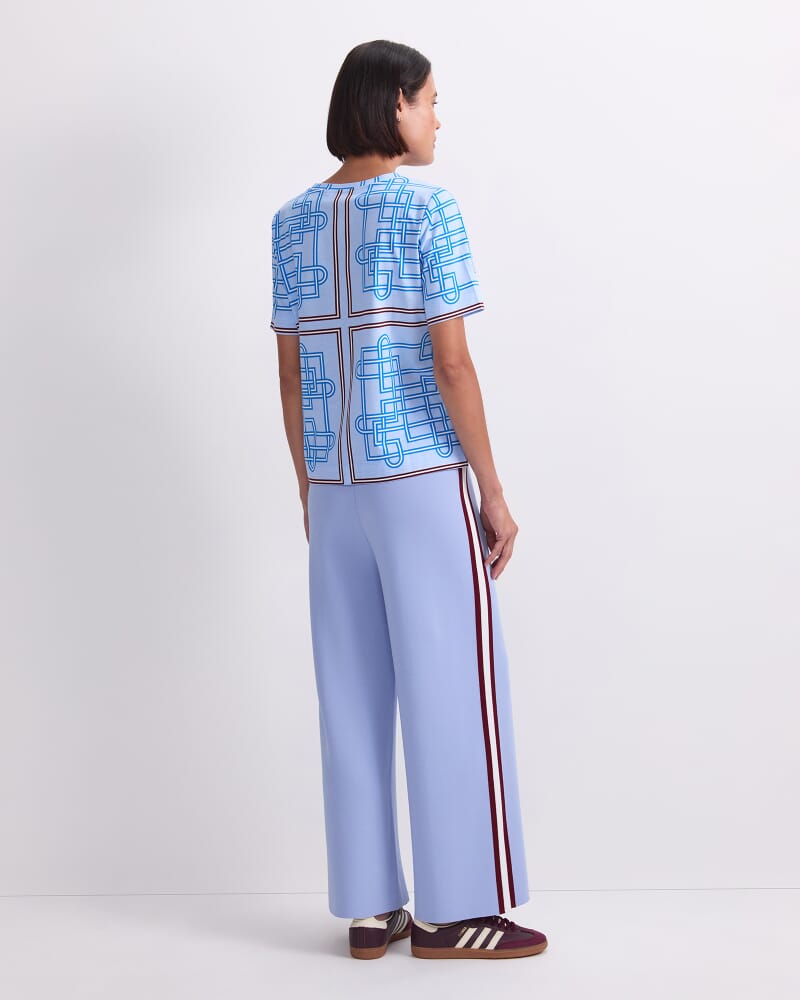 Rhodes Mercerised Tee in SKY BLUE