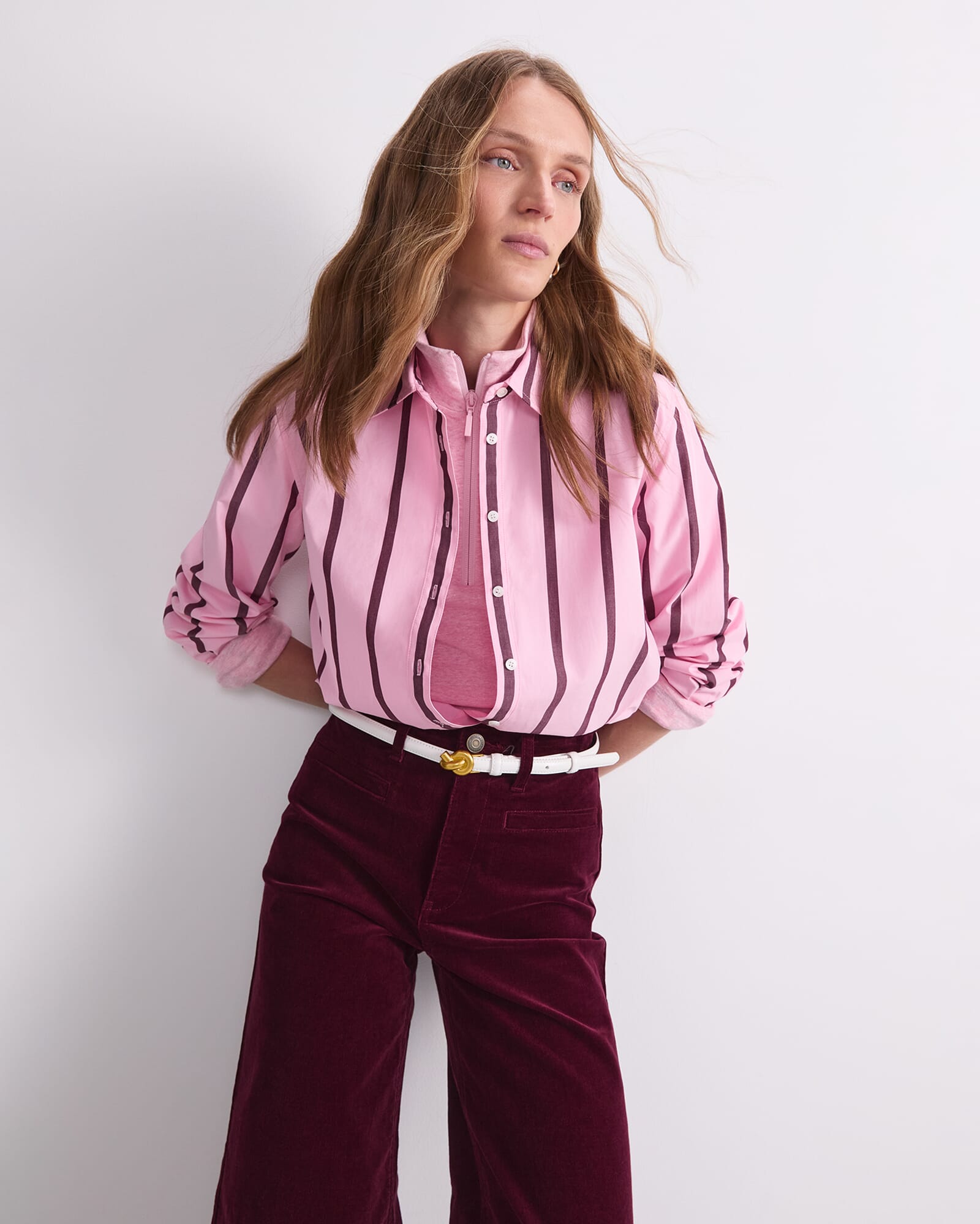 Jade Stripe Long Sleeve Shirt