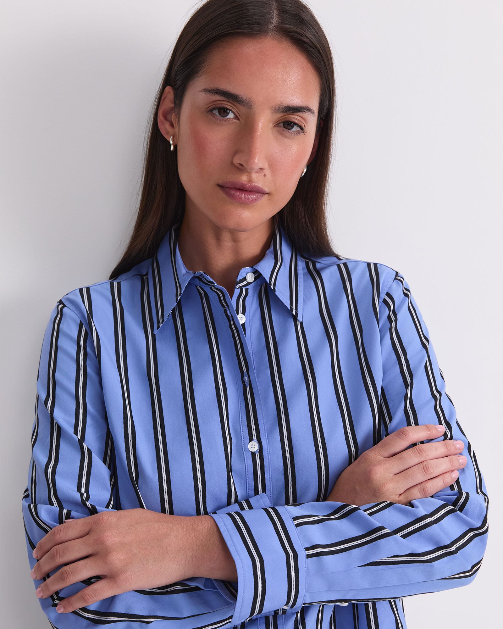 Jade Stripe Long Sleeve Shirt