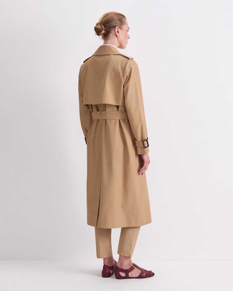 Audrey Icon Trench in PEBBLE