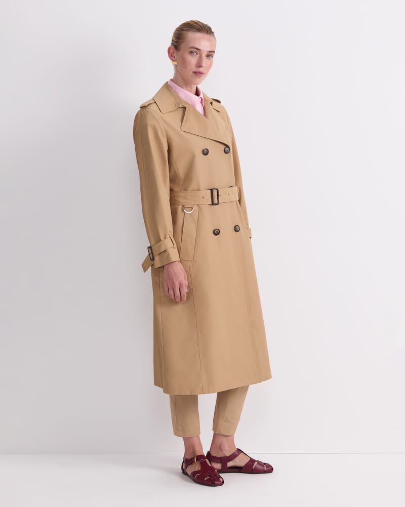 Audrey Icon Trench in PEBBLE