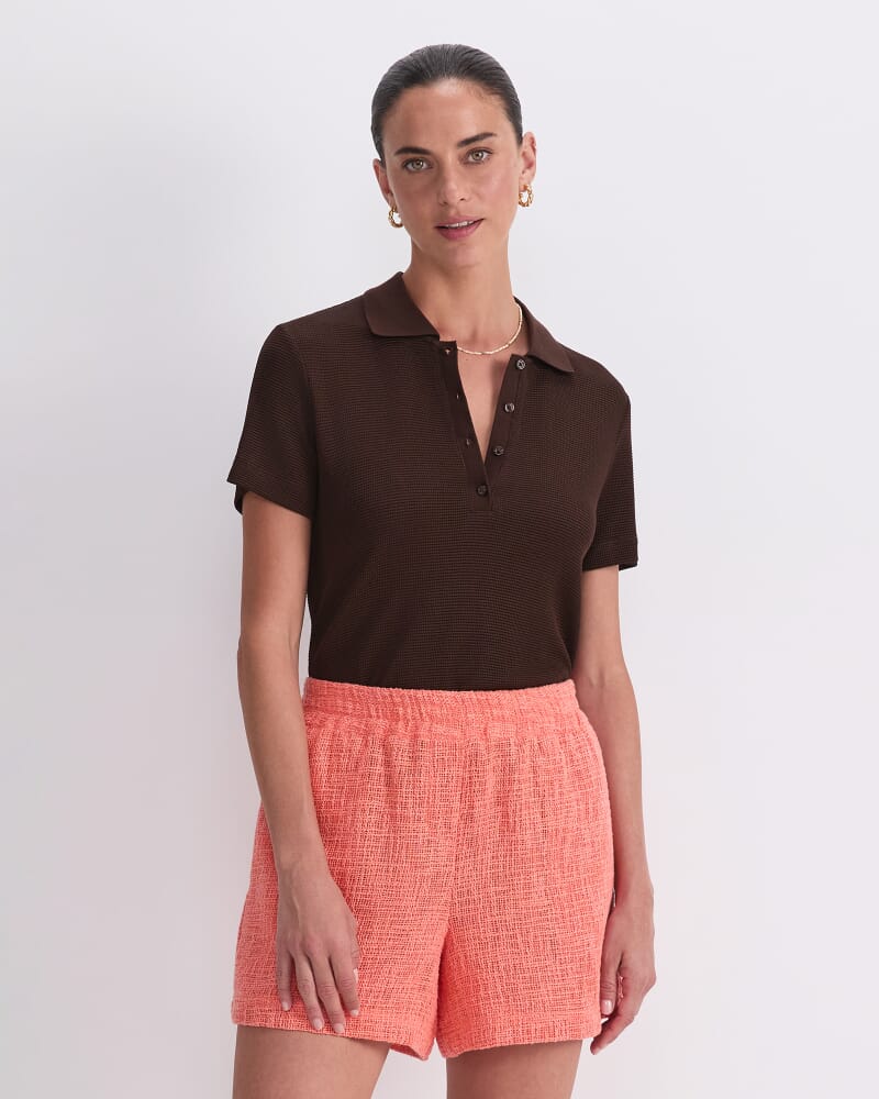 Holiday Short in TANGERINE