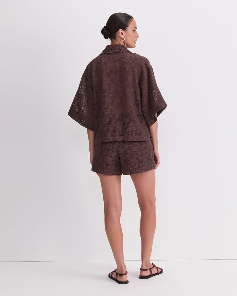 Holiday Shirt in CHOCOLATE