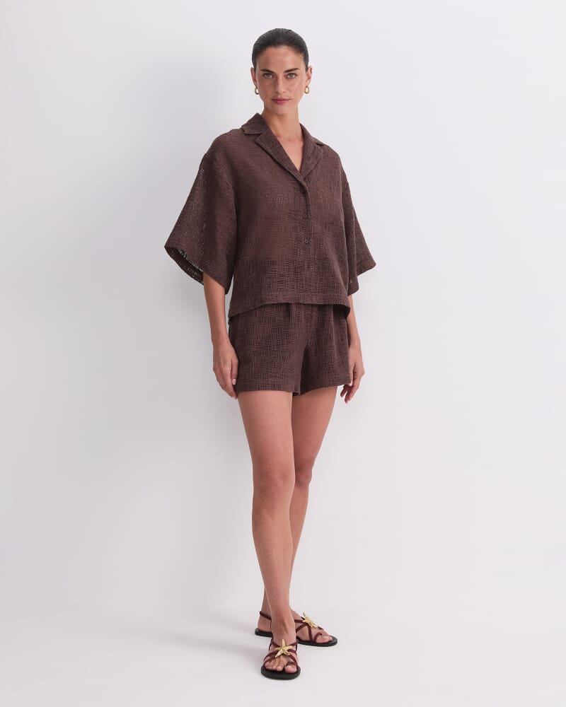 Holiday Shirt in CHOCOLATE