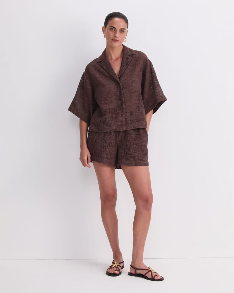 Holiday Shirt in CHOCOLATE