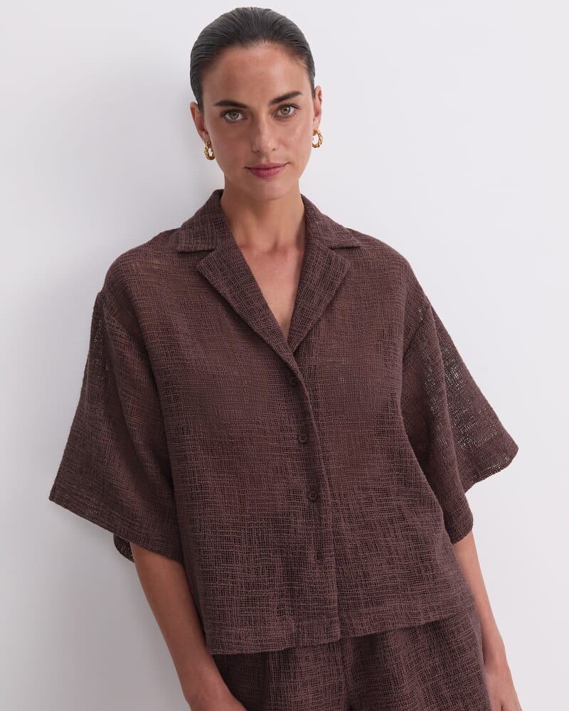 Holiday Shirt in CHOCOLATE