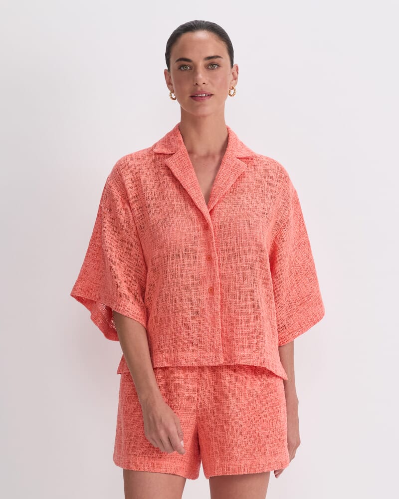 Holiday Shirt in TANGERINE