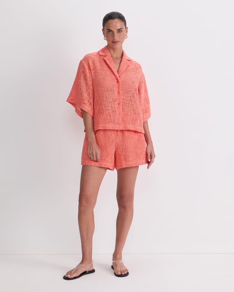 Holiday Shirt in TANGERINE