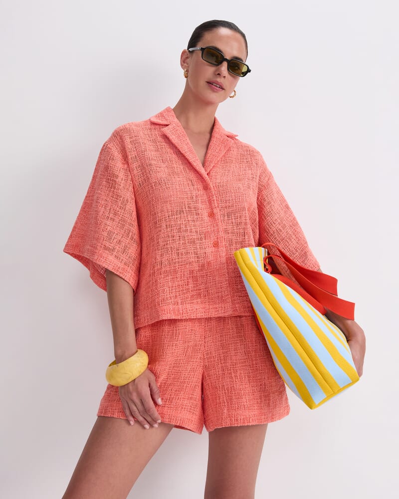 Holiday Shirt in TANGERINE