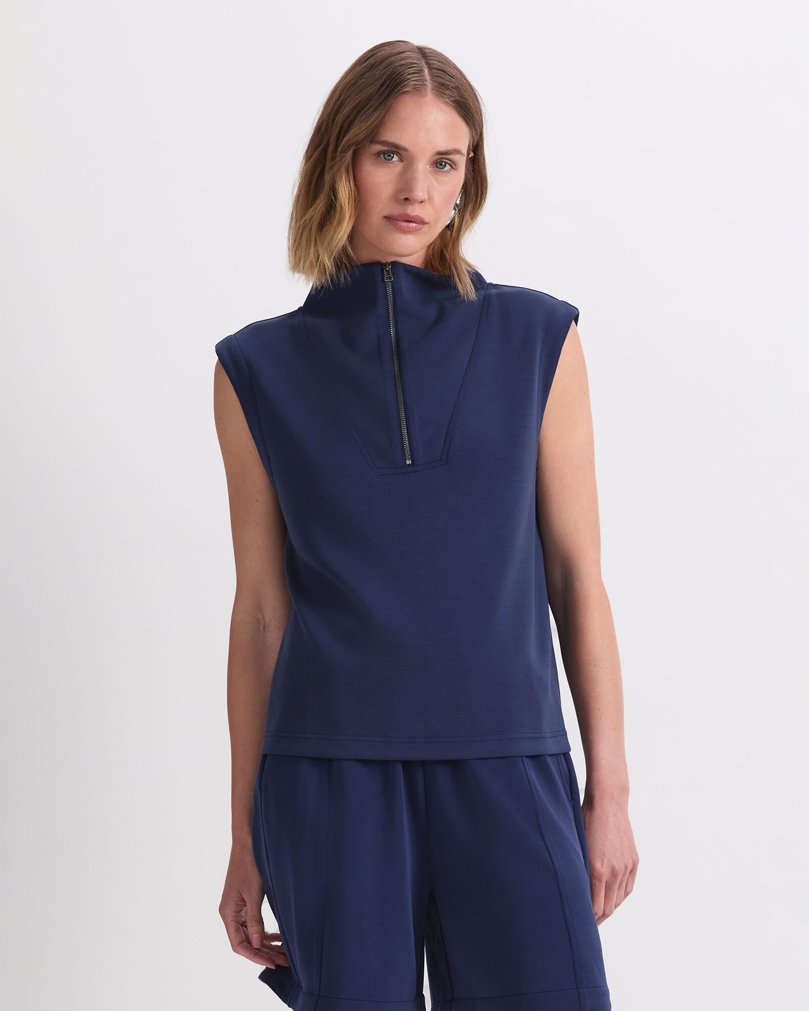 Kayla Sleeveless Track Top