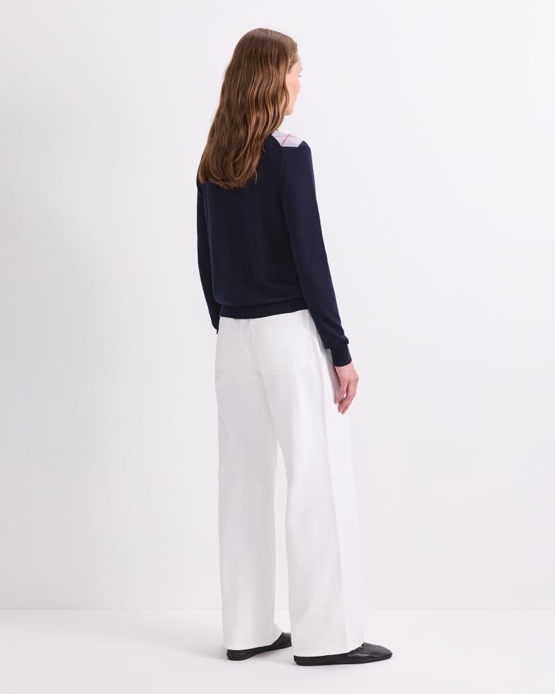 Francis Argyle Polo in NAVY MULTI