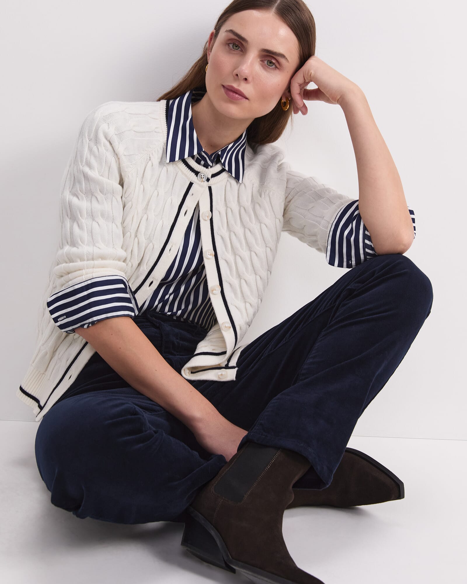 Merino Cable Cardigan