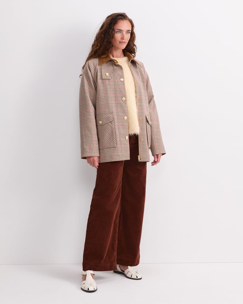Sara Barn Jacket in MULTI CHECK