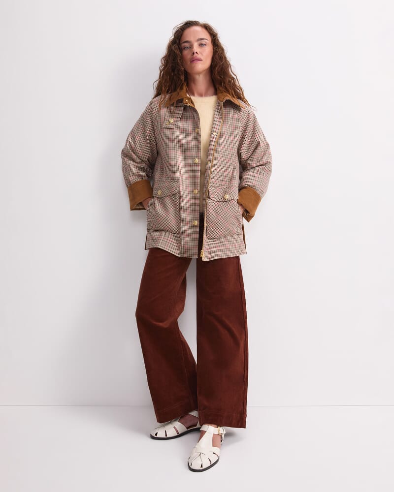 Sara Barn Jacket in MULTI CHECK