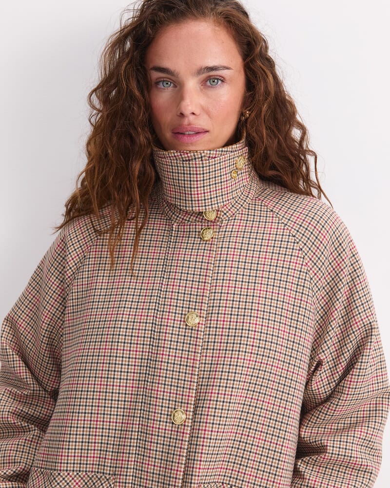 Sara Barn Jacket in MULTI CHECK