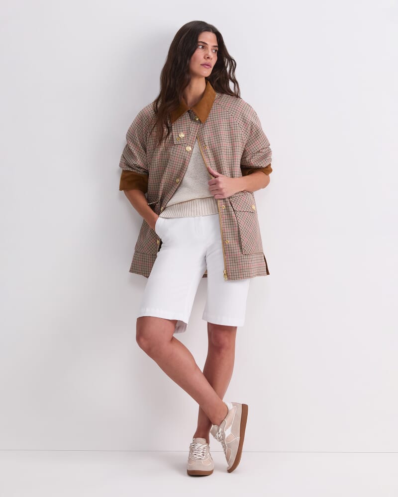 Sara Barn Jacket in MULTI CHECK