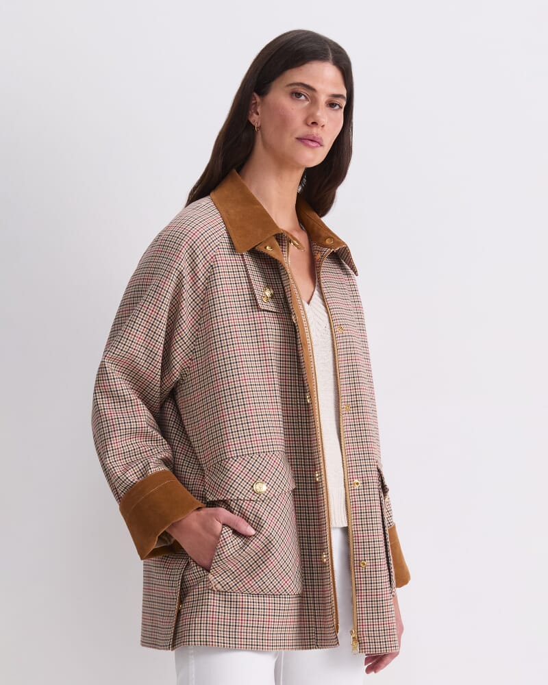 Sara Barn Jacket in MULTI CHECK