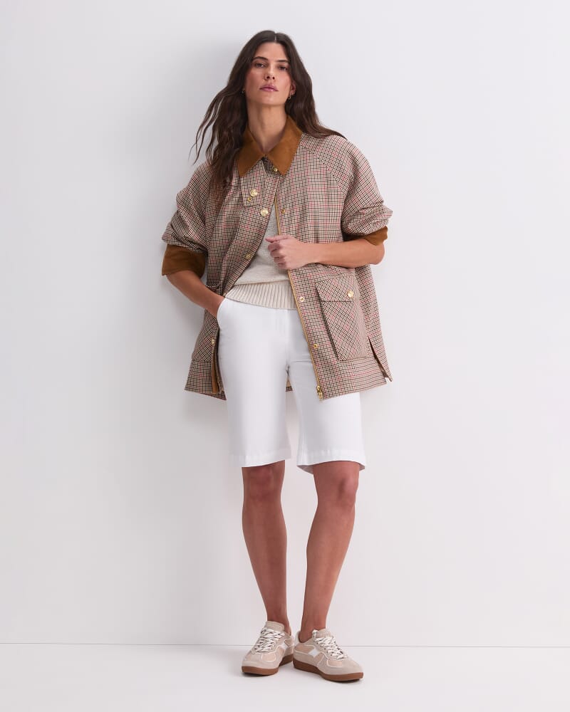 Sara Barn Jacket in MULTI CHECK