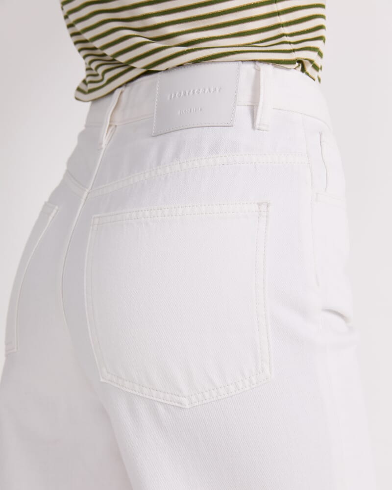 Simmi Wide Leg Jean in WHITE