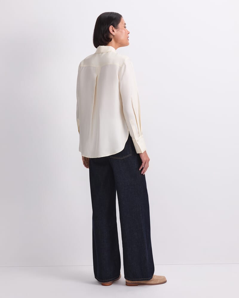 Mira Silk Blouse in IVORY