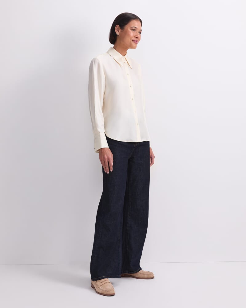 Mira Silk Blouse in IVORY