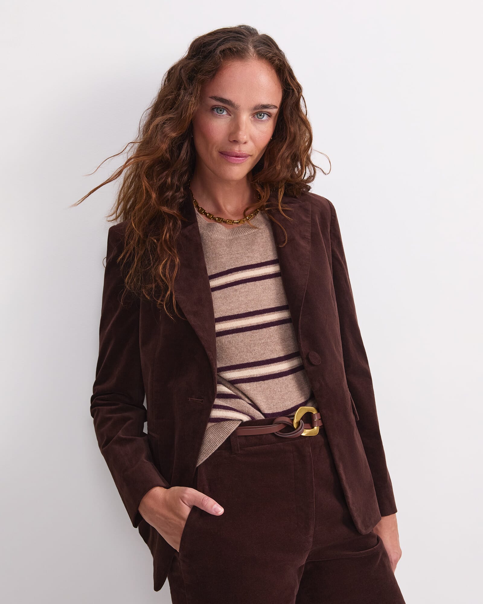 Thea Velvet Blazer