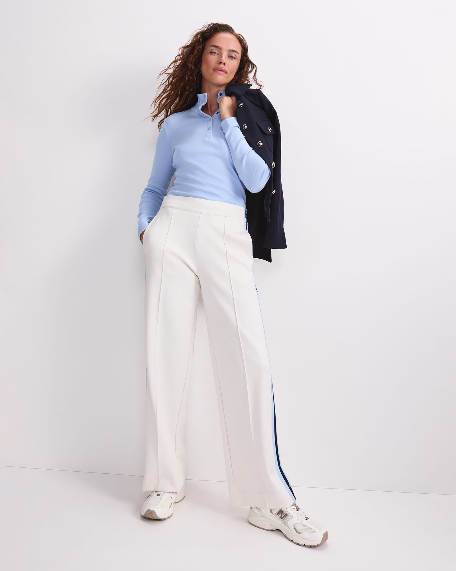 Lucy Snap Funnel Neck Top