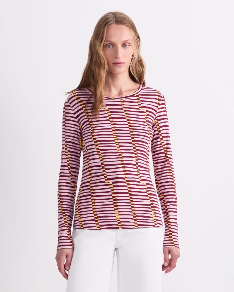 Rani Long Sleeve Magic Tee in SUNSET