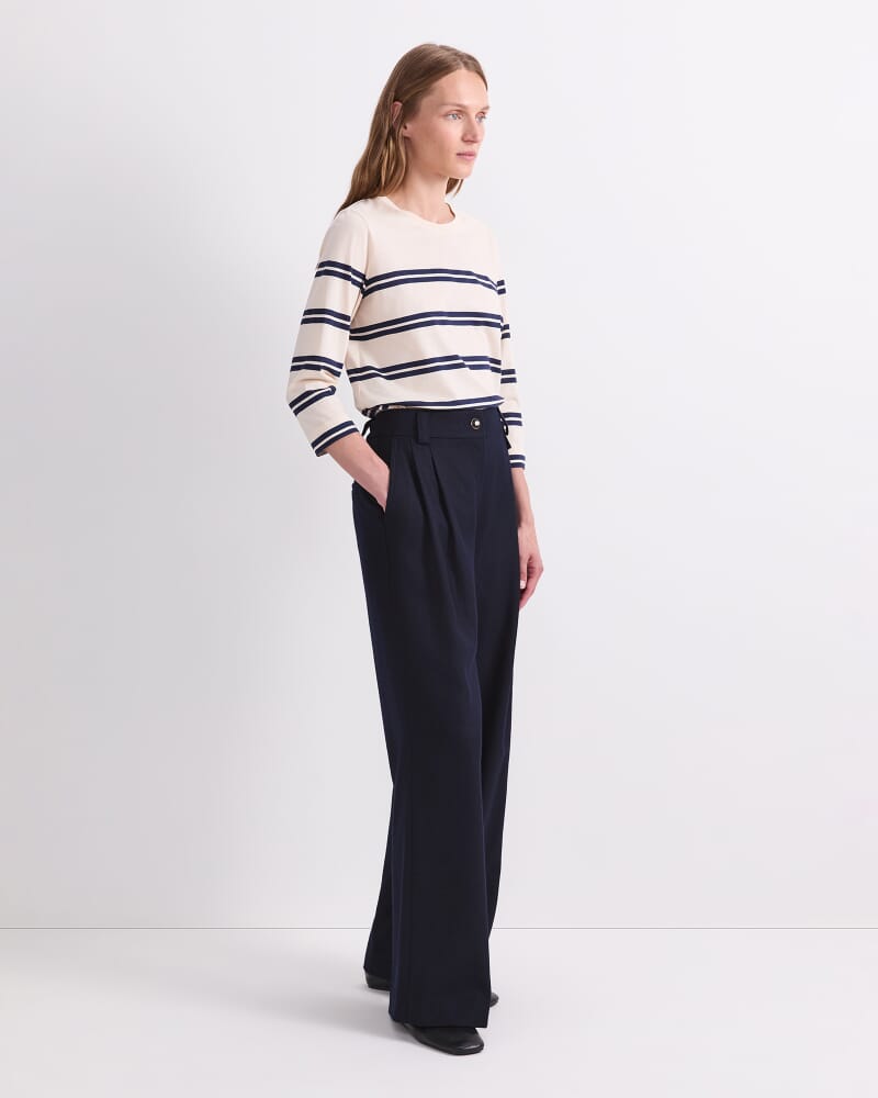 Frankie Twill Pant in NAVY