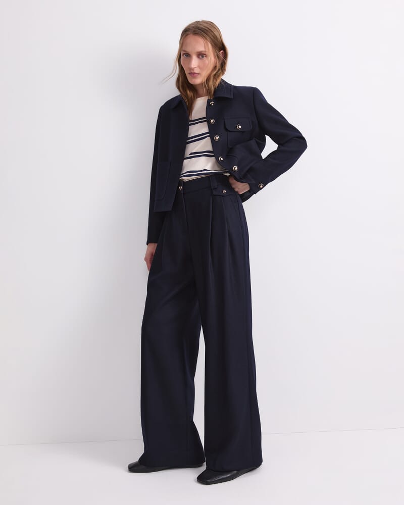 Frankie Twill Pant in NAVY