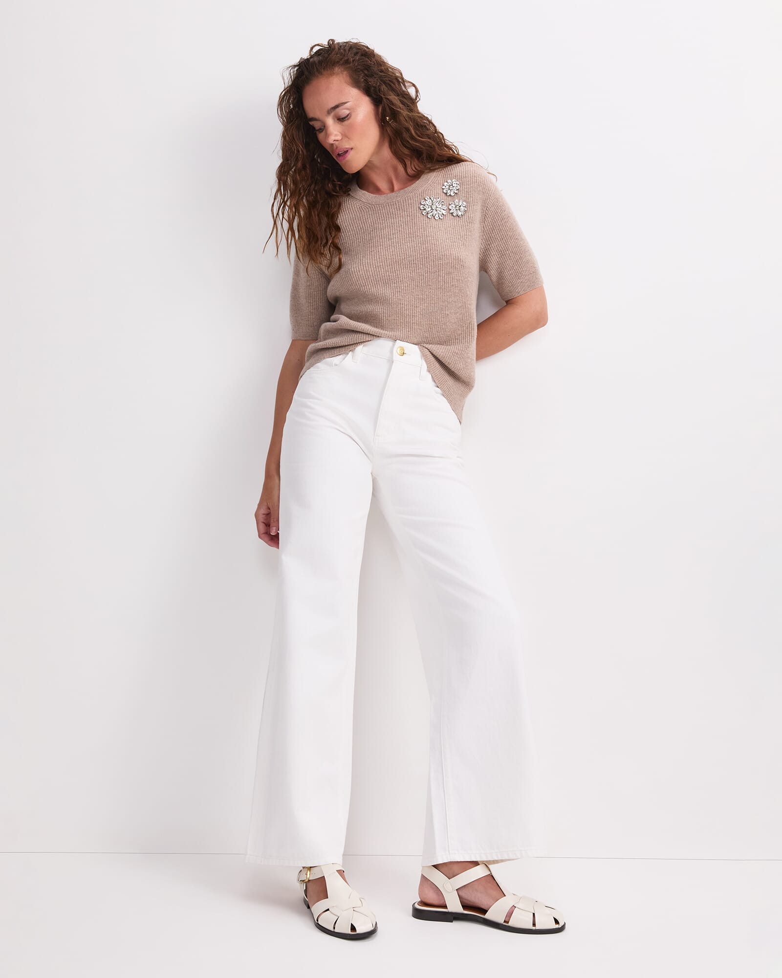 Pearl Embellished Tee