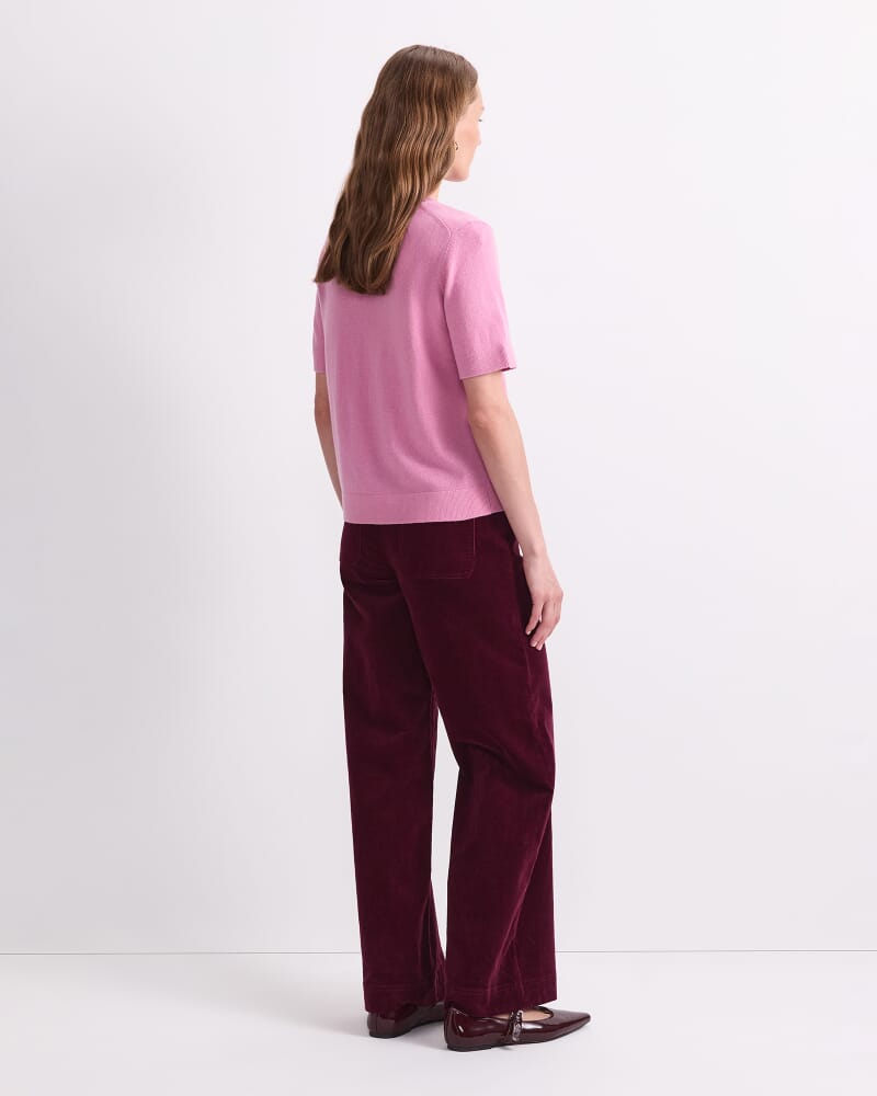 Pearl Crew Neck Knit in PINK SALT