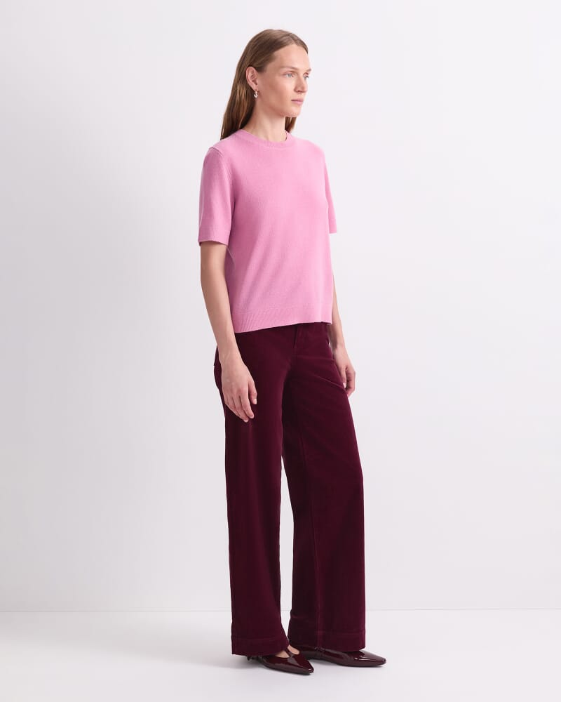 Pearl Crew Neck Knit in PINK SALT