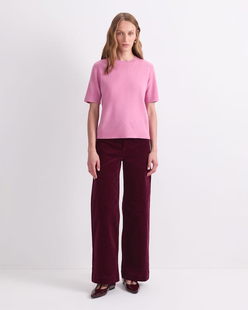 Pearl Crew Neck Knit in PINK SALT