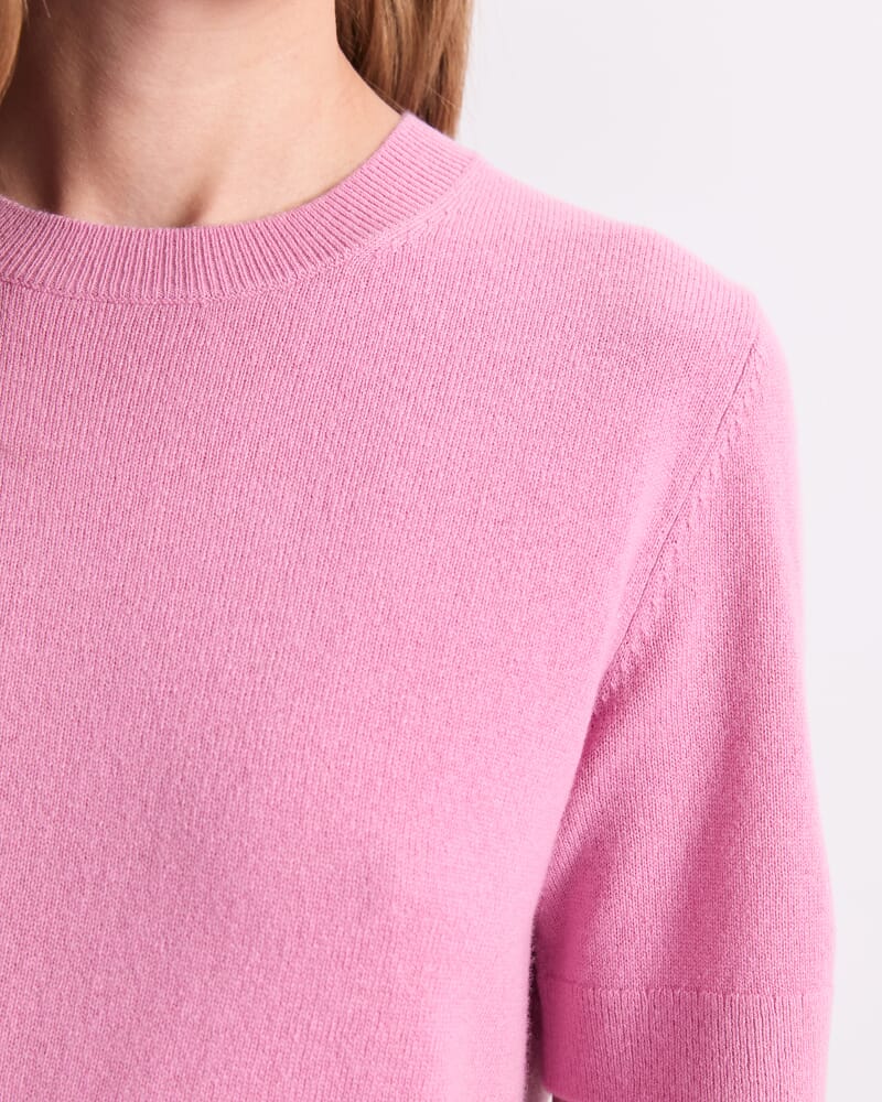 Pearl Crew Neck Knit in PINK SALT