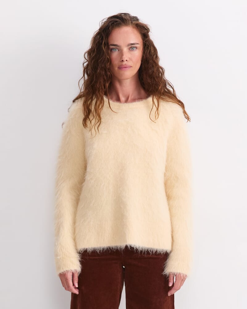 Alpaca Blend Sweater in AMBER