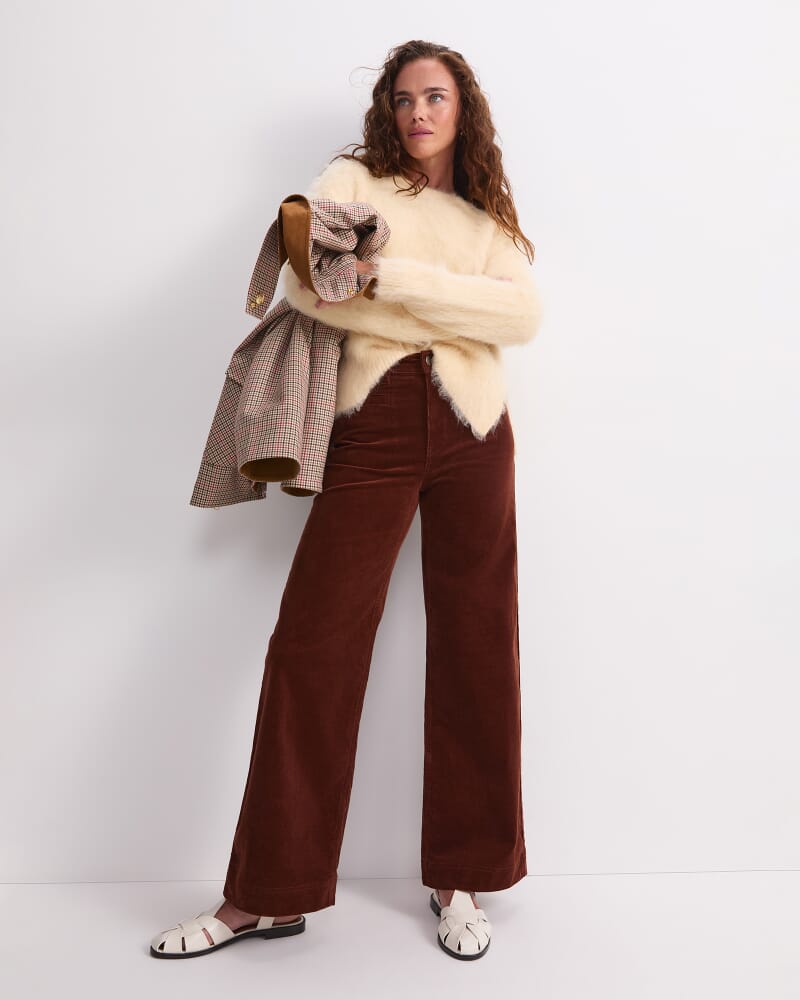 Alpaca Blend Sweater in AMBER