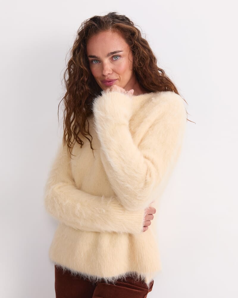 Alpaca Blend Sweater in AMBER