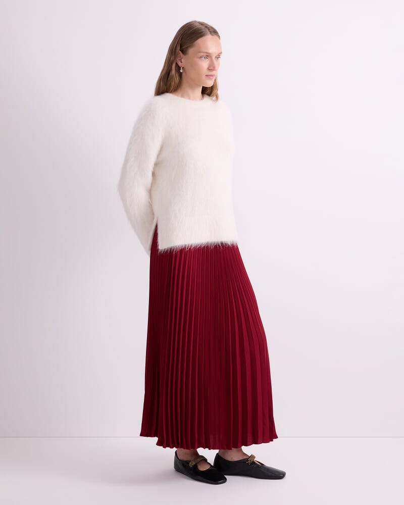 Alpaca Blend Sweater in WINTER WHITE