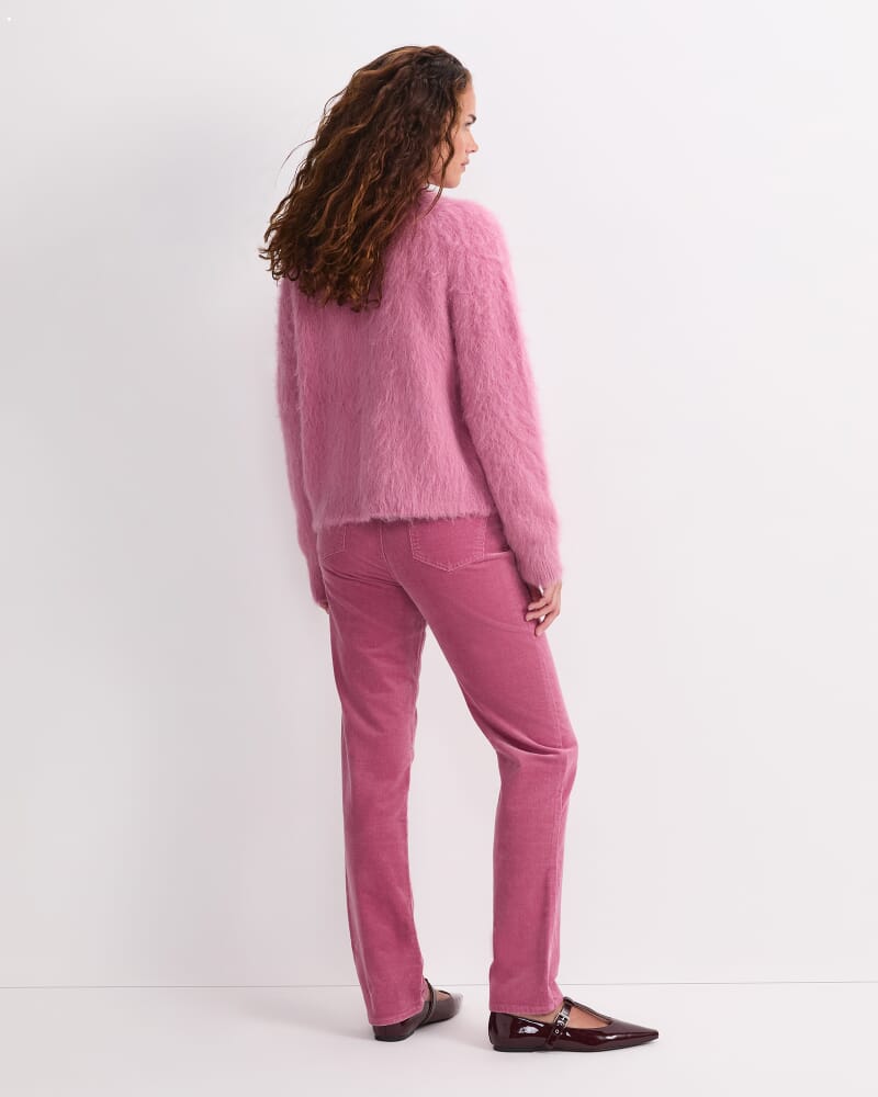 Alpaca Blend Cropped Cardigan in BLOSSOM